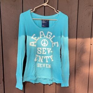 AEO thermal/waffle long sleeve shirt